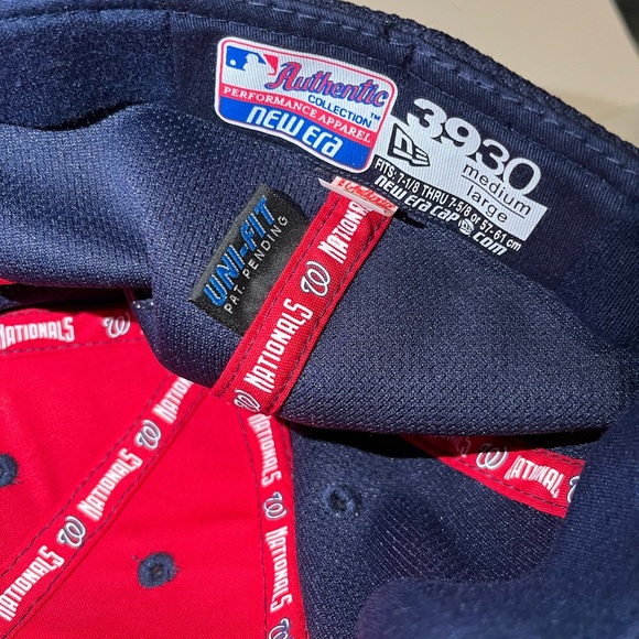 Washington Nationals MLB Baseball DC Logo New Era 39THIRTY Fitted Ball Cap Hat - Picture 6 of 8
